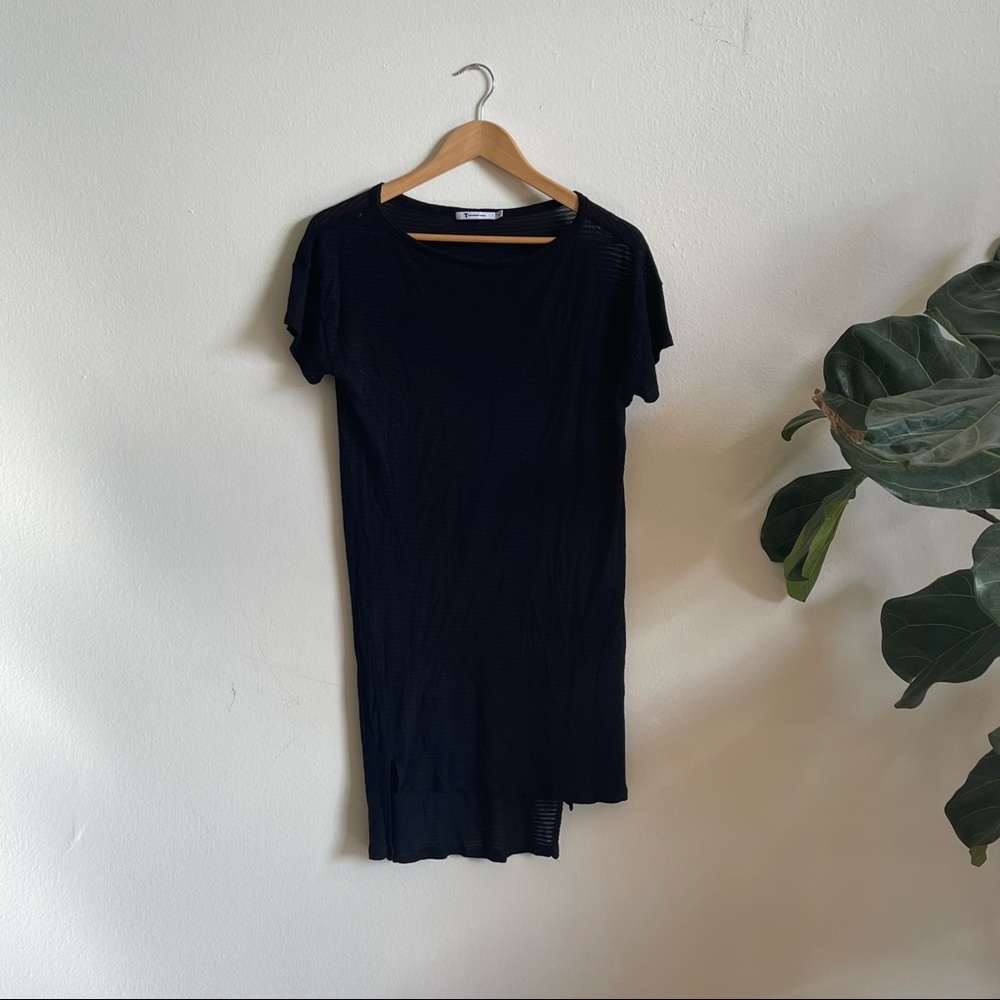 Alexander Wang Striped Mini Tshirt dress